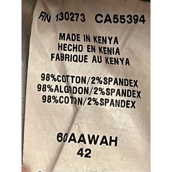 Wrangler Mens 42 Relaxed Fit Flat Front Cargo Shorts Gray (3187) - Picture 6 of 6